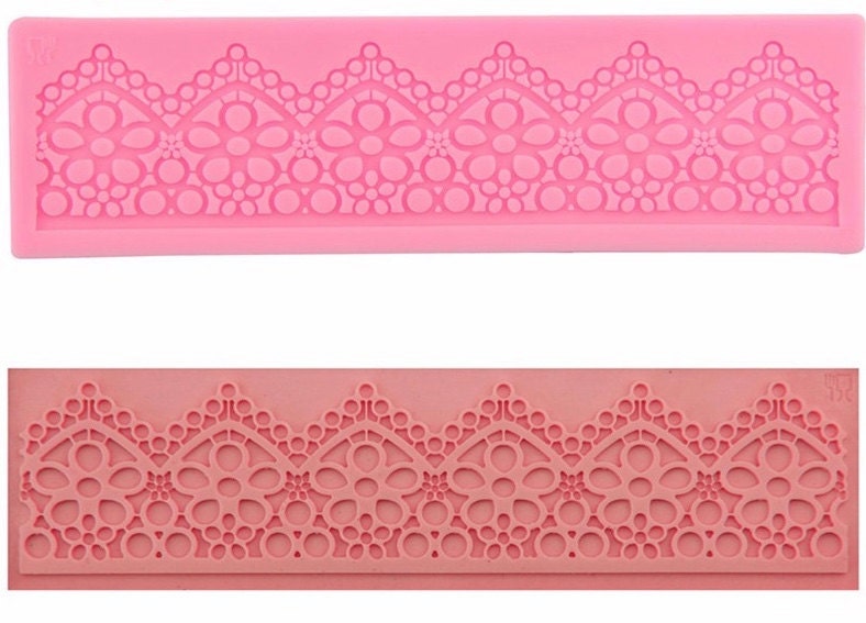 Lace Flower Vine Pattern Silicone Cake Mold Mat Fondant Cake Etsy
