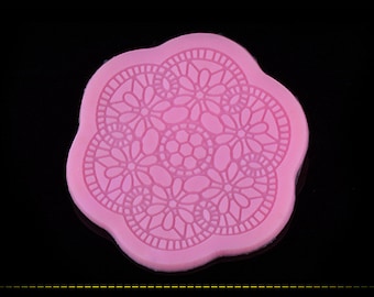 Patrón de flores de silicona 3D, molde de fondant, tapa de cupcake, vintage, decoración de pasteles, molde, arte de chocolate, tapa de cupcake