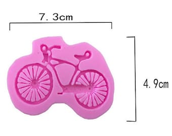 Bike Cake Decorating Tools Bicycle Shape 3D Silicone Fondant Mould Cake Cupcake Mold Design Chocolate Mould Bake Ware