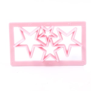 Star Shape Plastic Fondant Cookie Cutter Multi-Shape Heart Round Star Hexagon Cake Mold Cupcake Cake Decorating Tool Sugar craft Embosser