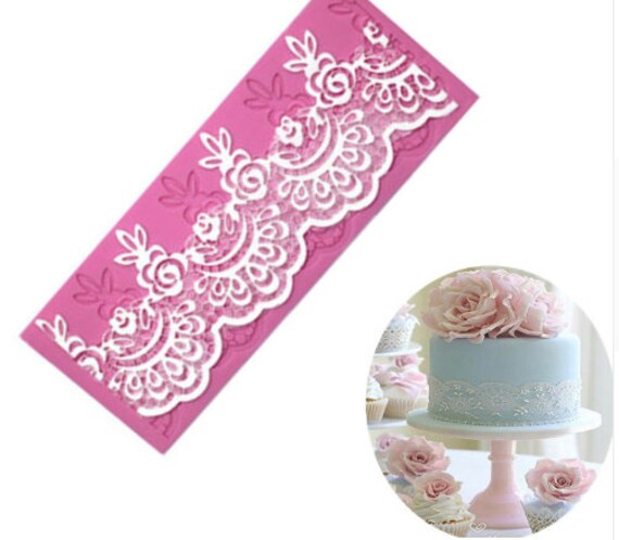 Flower Lace Mat Diy Silicone Mold For Cake Decorating Tools Etsy