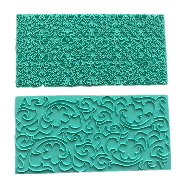 Texture 2Pcs Mold Impression Molds Gum Paste Impression Mat Etsy