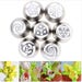 Russian Flower Nozzles Stainless Steel Icing Piping Nozzle Cupcake Rose Pastry DIY Cake Decorating Tips 