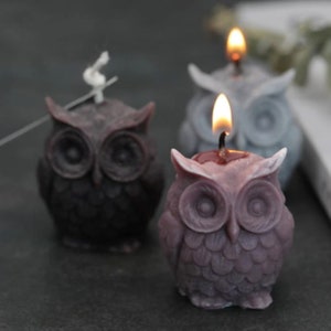 Owl  3D Candle Silicone mould Mold Soap Moulds Fondant Cake Decorating Baking Tools Clay Candle Holy Communion Baptism Gift Catholic