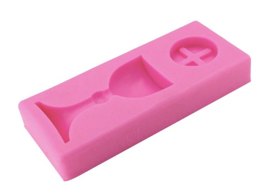 Holy Charlize cup Silicone mold Baptism Cake Tool Trophy Holy Communion Cup Cake Decorating Fondant Soap Molds Baking Tools Clay Catholic