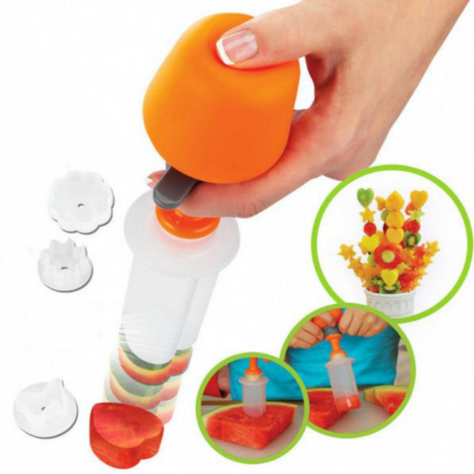 Amazing Fruit Shape Cutter Cooking Tools Plastic Slicer Veggie Etsy