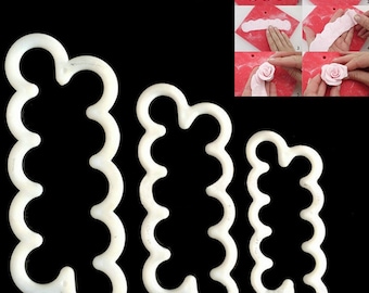 3 Size/Set Roses Cutter Fondant Cake Decorating Tools Sugar Craft Cutter Rose Flower Mold Cake Tool