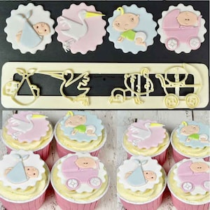 Baby Shower plastic fondant cutter cake mold fondant mold fondant cake decorating tools sugarcraft