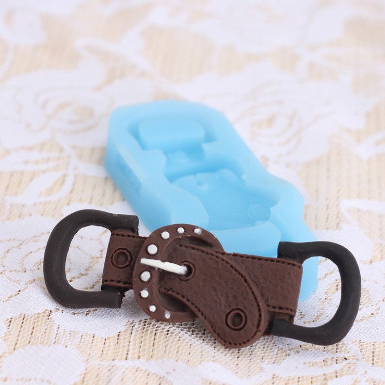 Leather Belt Mold Gem Diamond Silicone Fondant Cake Tools Etsy