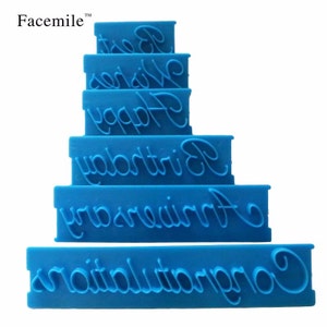 6pcs set,  Mold decor Alphabet, letter Impress Set cookie,  biscuit stamp embosser cutter cake fondant