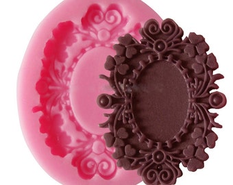Tiny Bronze mirrors resin molds fondant mold silicone mold silicone cake mold fondant cake decorating tools cake topper edible snow white