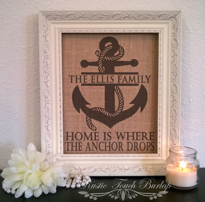 Beach decor Nautical decor Coastal Decor Anchor decor Home Etsy