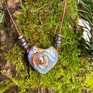 Personal Oil diffuser - Essential Oil Diffuser Necklace, Aromatherapy, Heart shaped pendant, Boho Chic Necklace, #125.24