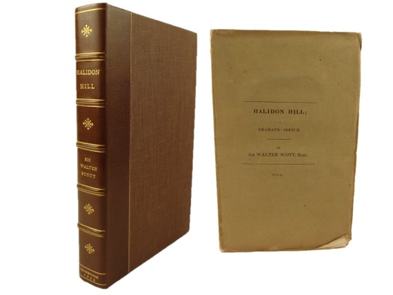 Unopened, 1st edition, in clamshell case. 1822 Halidon Hill, Sir Walter Scott.