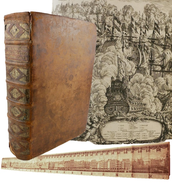 1st edition, 1696 De Rebus a Carolo Gustavo..., Samuel von Pufendorf. All plates present, including the panorama