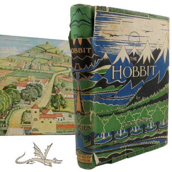 First edition, 4th impression. 1946 The Hobbit by J.R.R. Tolkien. Allen, London