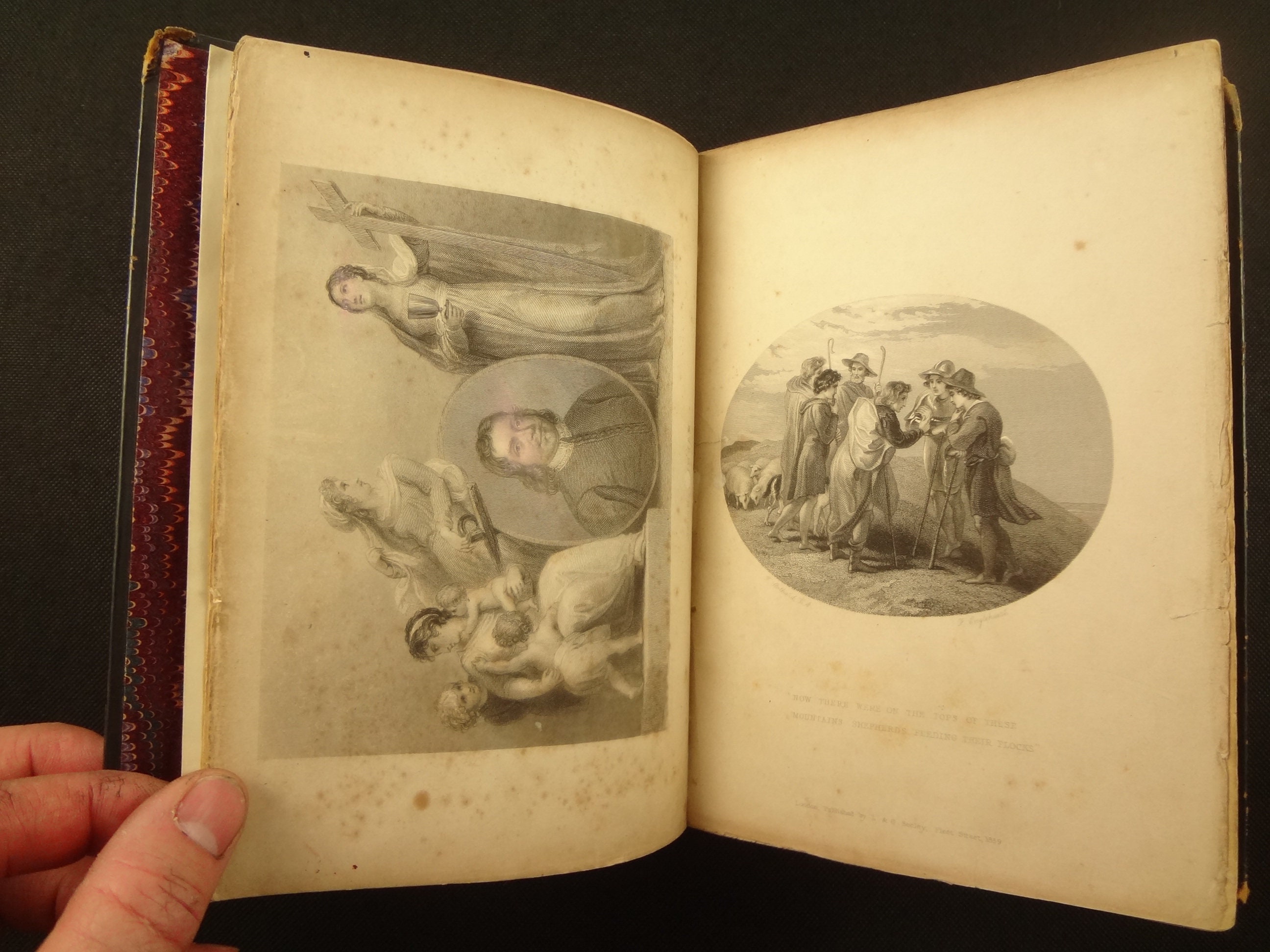 1840 Pilgrim's Progress, by John Bunyan. Parts 1 & II. Illustrated by ...