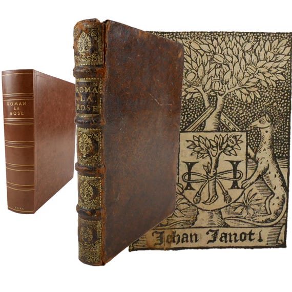 1521 Sensuyt le Rommant de la Rose (Romance of the Rose), Guillaume de Lorris and Jean de Meun. Janot, Paris