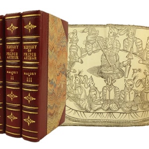 1816 La Mort D&#39;Arthur, The Most Ancient and Famous History of the Renowned Prince Arthur and the Knights of the Round Table. Thomas Malory.