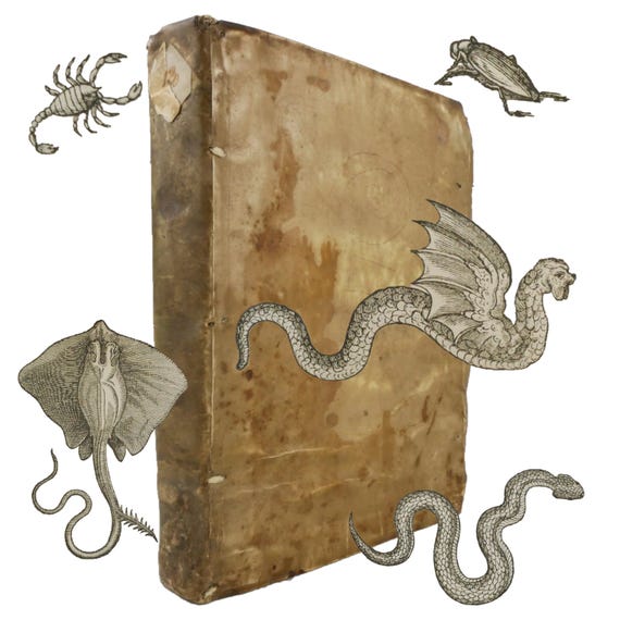 First edition, illustrated. 1568 Deux Livres Des Venins, Jacques Grevin, 1567 Les Oeuvres de Nicandre (transl. Grevin). Plantin, Antwerp