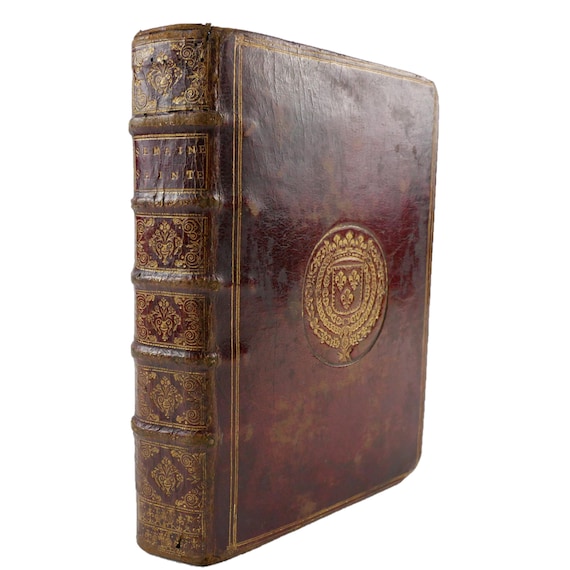 1712 attributed French royal binding L'Office de la Semaine Sainte. Pepie, Paris. Possibly an Augustin du Sueil binding.