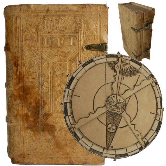 Astronomy, provenance. Two 1553 works, one binding- Elementa Doctrinae... (Caspar Peucer), Theoricae Novae... (G. Von Peuerbach). Wittenberg