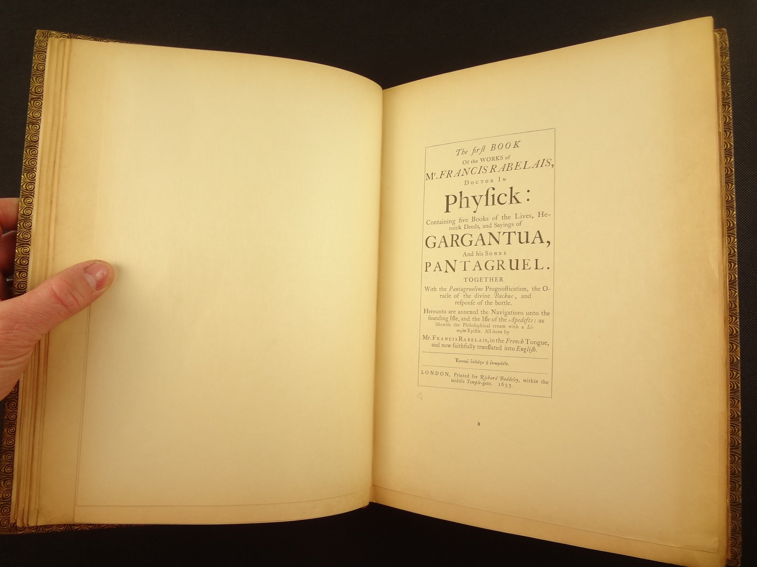 1892 Japanese Vellum Paper Copy The Works Of Master Francis Rabelais Gargantua Pantagruel Etc Fine Binding By Morrell