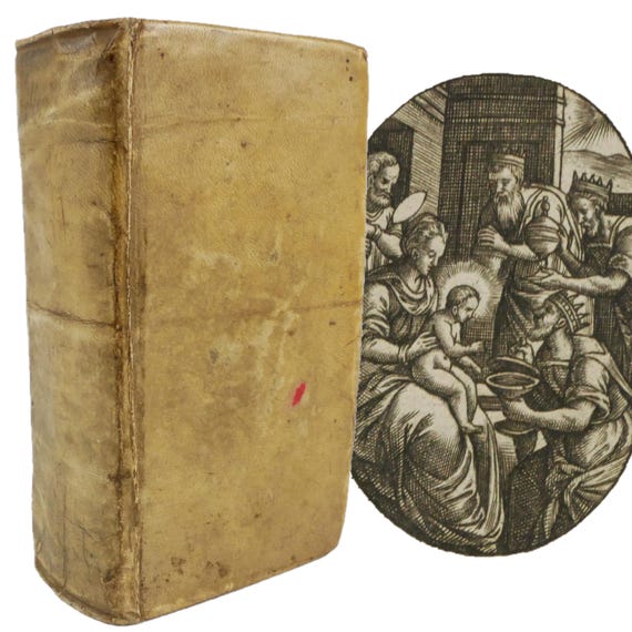 Illustrated daily and weekly devotionals. 1584 Sanctorum Kalendarii... and Evangeliorum Dominicalium... Plantin Press, Antwerp