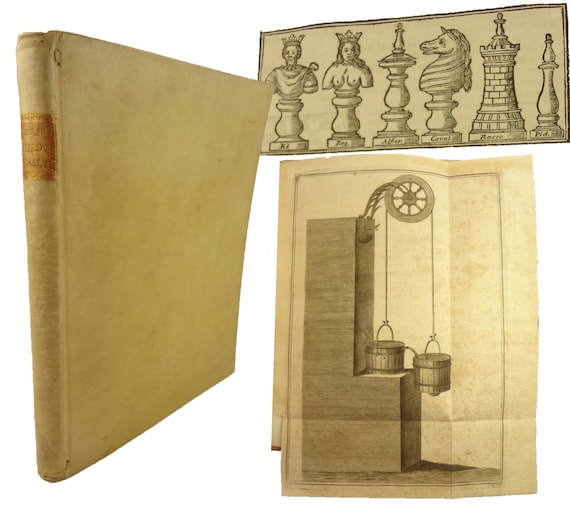 1754 Dialoghi Analittici di Francesco Saverio Brunetti. Chess, mathematics, etc.. Fold-outs.