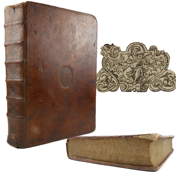 1617 Athanasius, Opera quae Extant Omnia. (Works of Athanasisu). Prize book with gauffered edges.