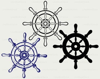 Schiff Rad Clipart Etsy