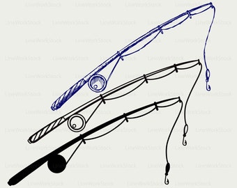 Download Fishing Rod Svg Etsy