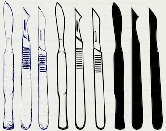 Scalpels svg/scalpels clipart/scalpels svg/scalpels silhouette/scalpels cricut cut files/scalpels clip art/digital download designs/svg