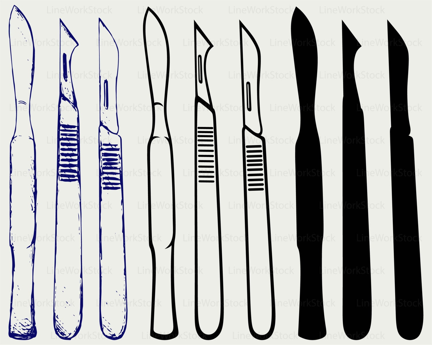 Scalpels svg/scalpels clipart/scalpels svg/scalpels Etsy