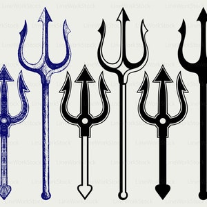 Trident svg/trident clipart/trident svg/trident silhouette/trident cricut cut files/trident clip art/digital download designs/svg