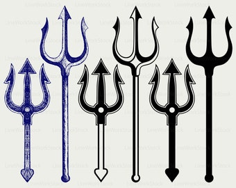 Trident SVG/Trident clipart/Trident SVG/Trident Silhouette/Trident Cricut pliki Cut/Trident clip art/cyfrowe wzory do pobrania/SVG