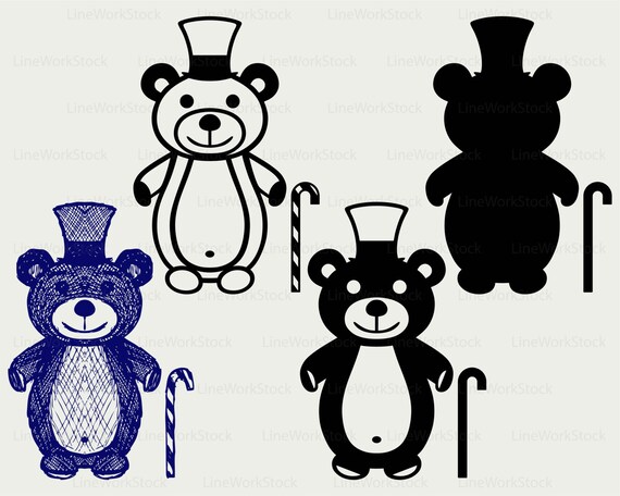 Teddy Bear Svg Teddy Bear Clipart Teddy Svg Teddy Bear Etsy