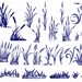 Reeds Svg/reeds Clipart/sedge Svg/reeds Silhouette/sedge Cricut/reeds ...