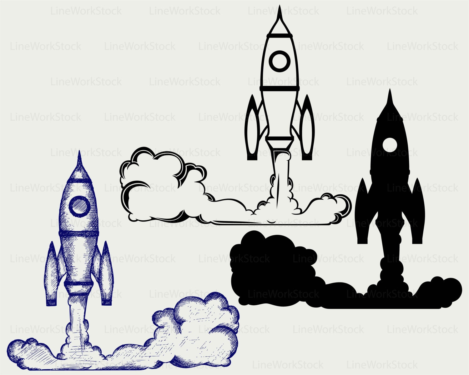 Rakete Svg/Rakete Clipart/Rakete Svg/Rakete Kontur/Rakete Etsy.de