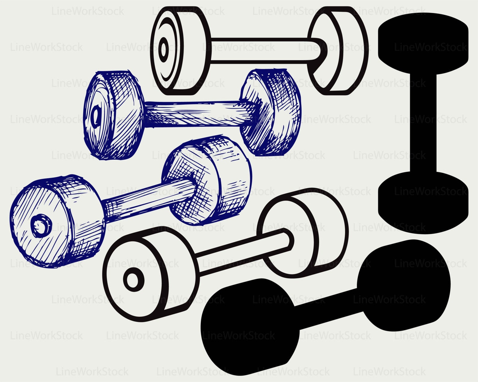 Dumbbell weight svg/dumbbell clipart/dumbbell svg/dumbbell | Etsy