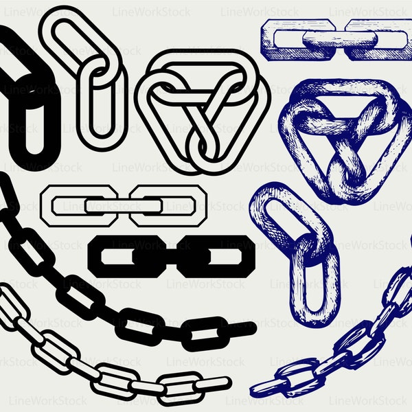 Chain svg/chain clipart/chain svg/chain silhouette/chain cricut cut files/chain clip art/chain digital download designs/svg