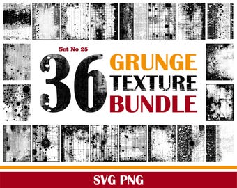 36 Grunge tekstury SVG PNG, pakiet tekstur Grunge, nakładki tekstury w trudnej sytuacji, projekt Grunge, tło w trudnej sytuacji, clipart Grunge