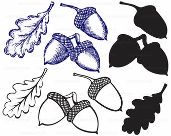 Acorn svg/acorn clipart/acorn svg/acorn silhouette/acorn cricut/acorn cut files/acorn clip art/acorn digital download/svg/designs