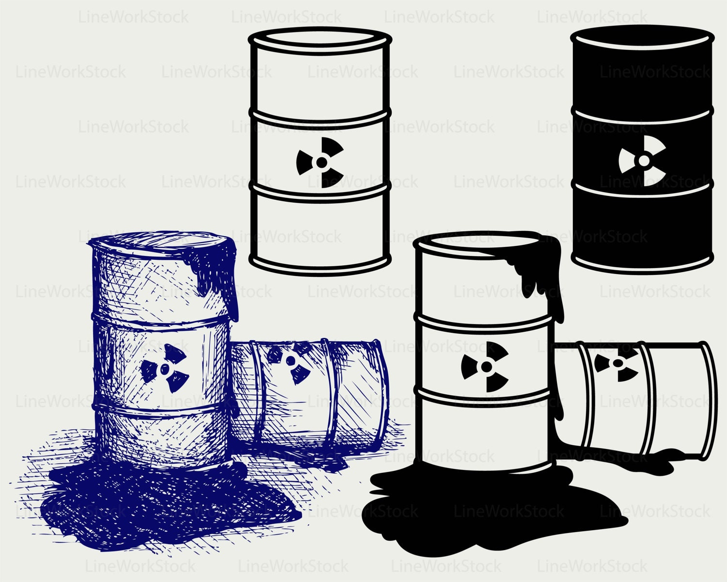 Toxic Waste Svg/toxic Waste Clipart/toxic Waste Svg/containers Etsy