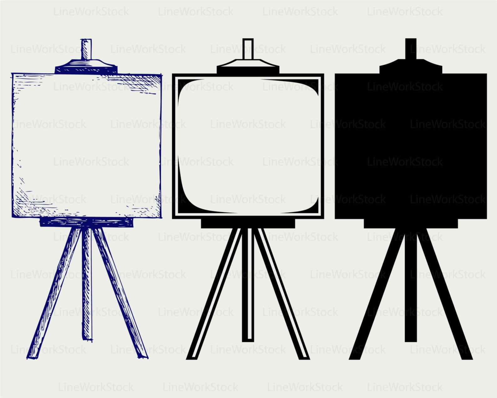 Easel Svg/easel Clipart/easel Svg/easel Silhouette/easel Etsy Israel