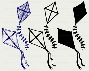 Kite svg/kite clipart/kite svg/kite silhouette/kite cricut cut files/kite clip art/kite digital download designs/svg