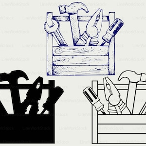 Toolbox svg/toolbox clipart toolbox svg/tools silhouette/toolbox cricut cut files/toolbox clip art/toolbox digital download designs/svg