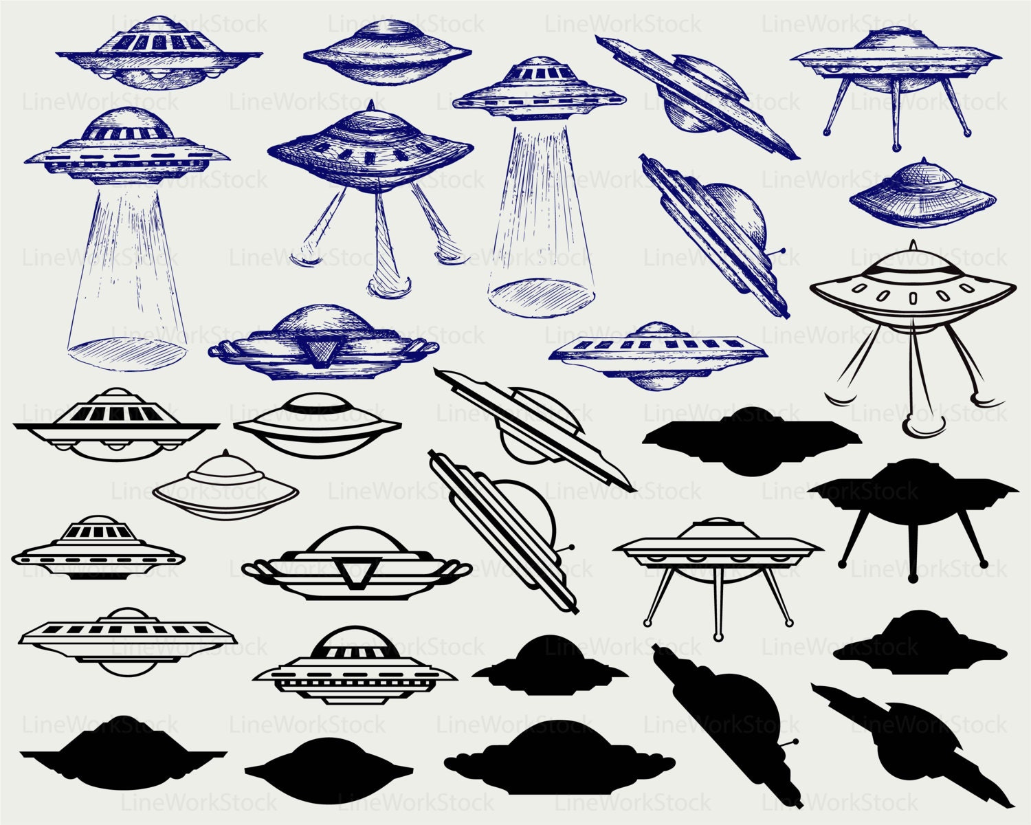 Flying Saucer Drawing