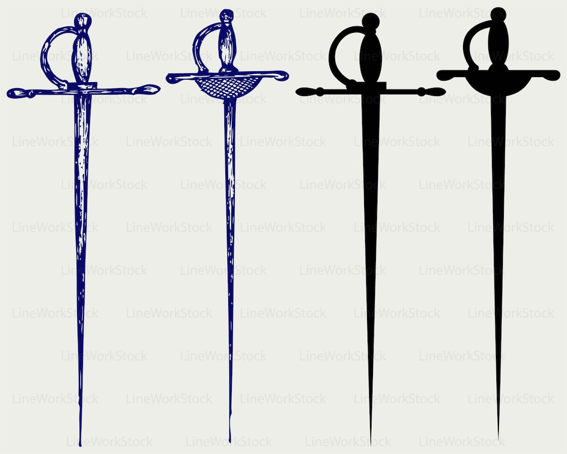 Fencing Sword Svg/fencing Sword Clipart/fencing Sword Etsy