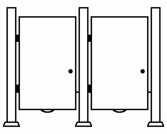 Bathroom Stall Clipart